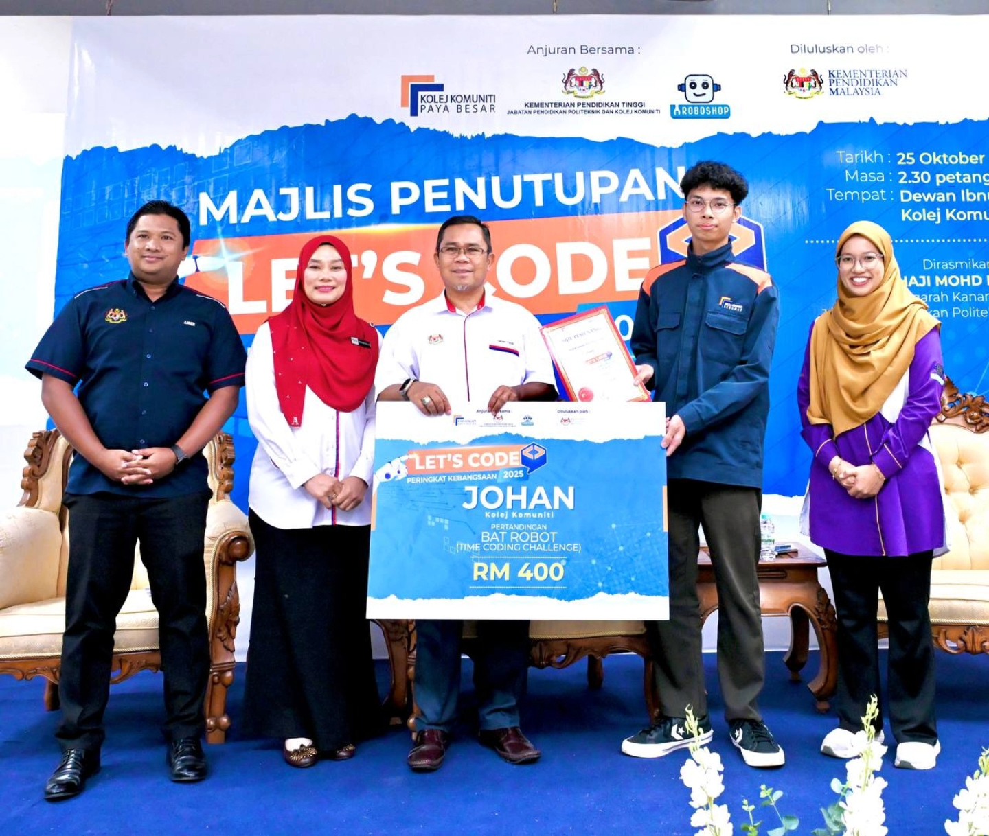 Kolej Komuniti Segamat Johan BATROBOT Coding Challenge 2025!