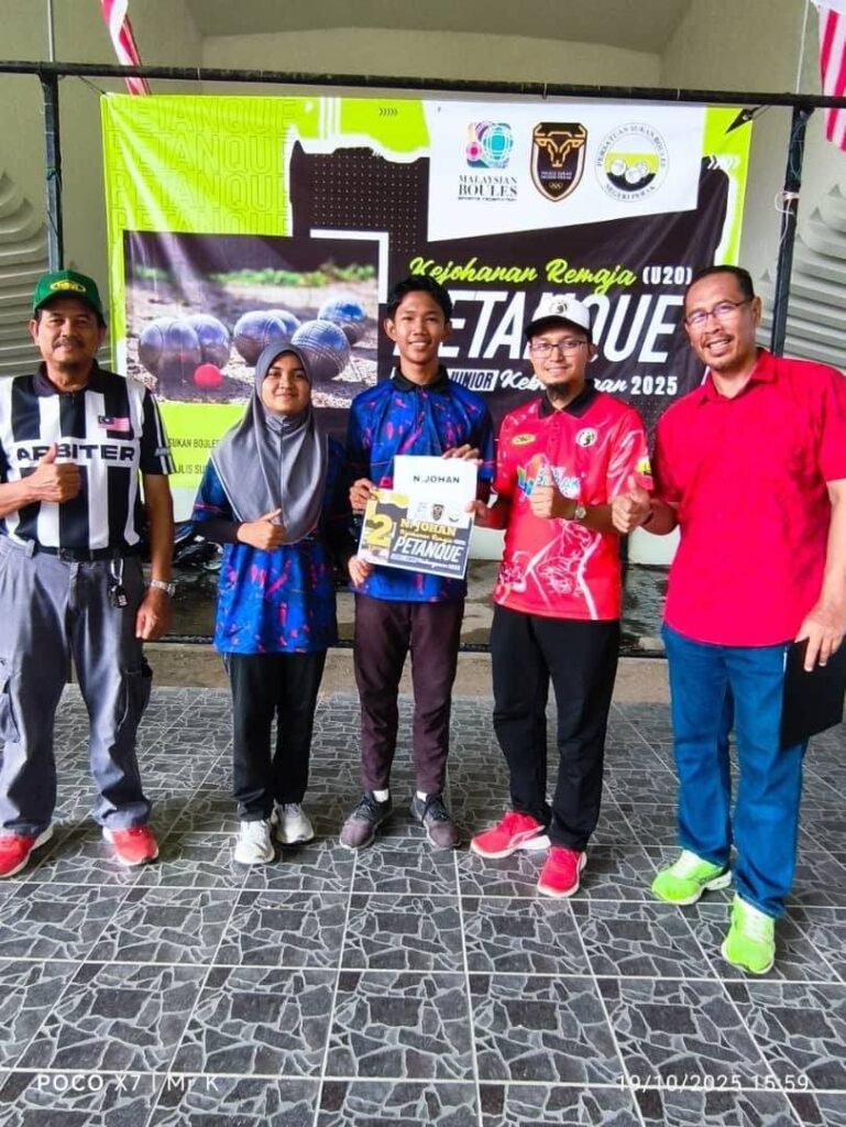 POLIMAS raih naib johan Kejohanan Petanque Remaja Malaysia 2025