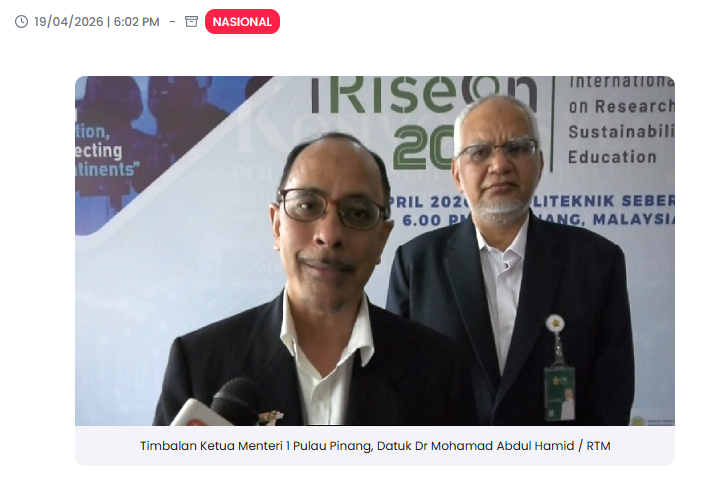 iRISECON 2026: Pemangkin inovasi dan penyelidikan mampan penuhi Visi Penang 2030