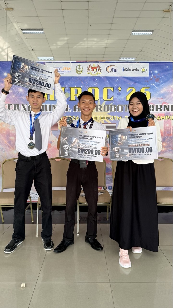 Apabila idea bertemu AI, pelajar PTSB menyerlah di pentas AIROC 2026