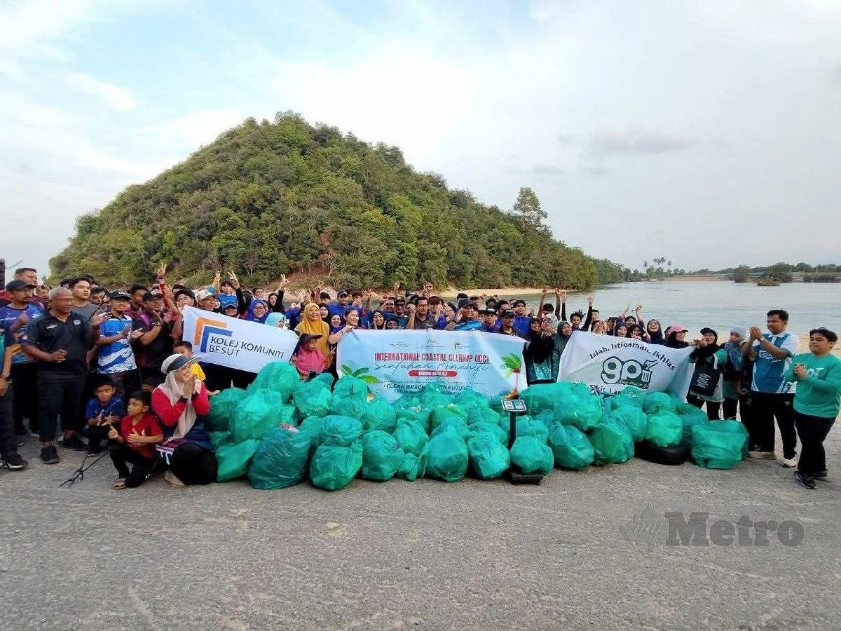 Keratan Akhbar : Harian Metro 16 April 2026 170 kg sampah dikutip dalam 30 minit