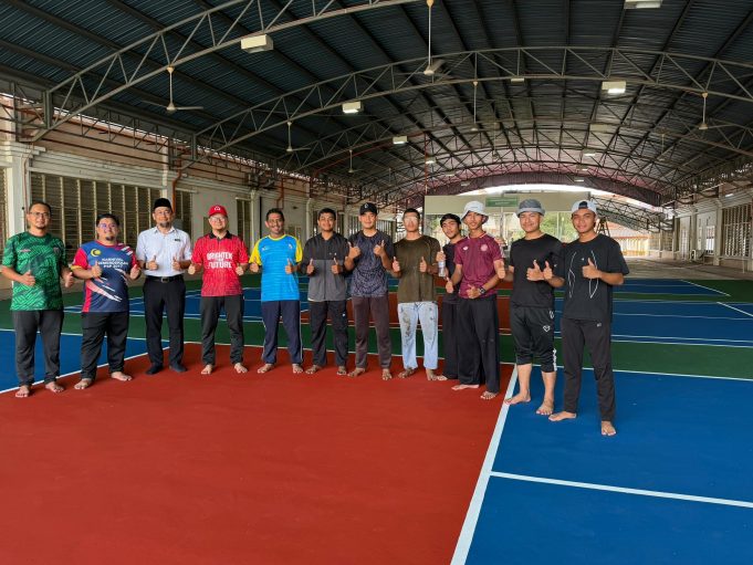 Pelajar PSP aplikasi kemahiran TVET melalui projek gelanggang pickleball