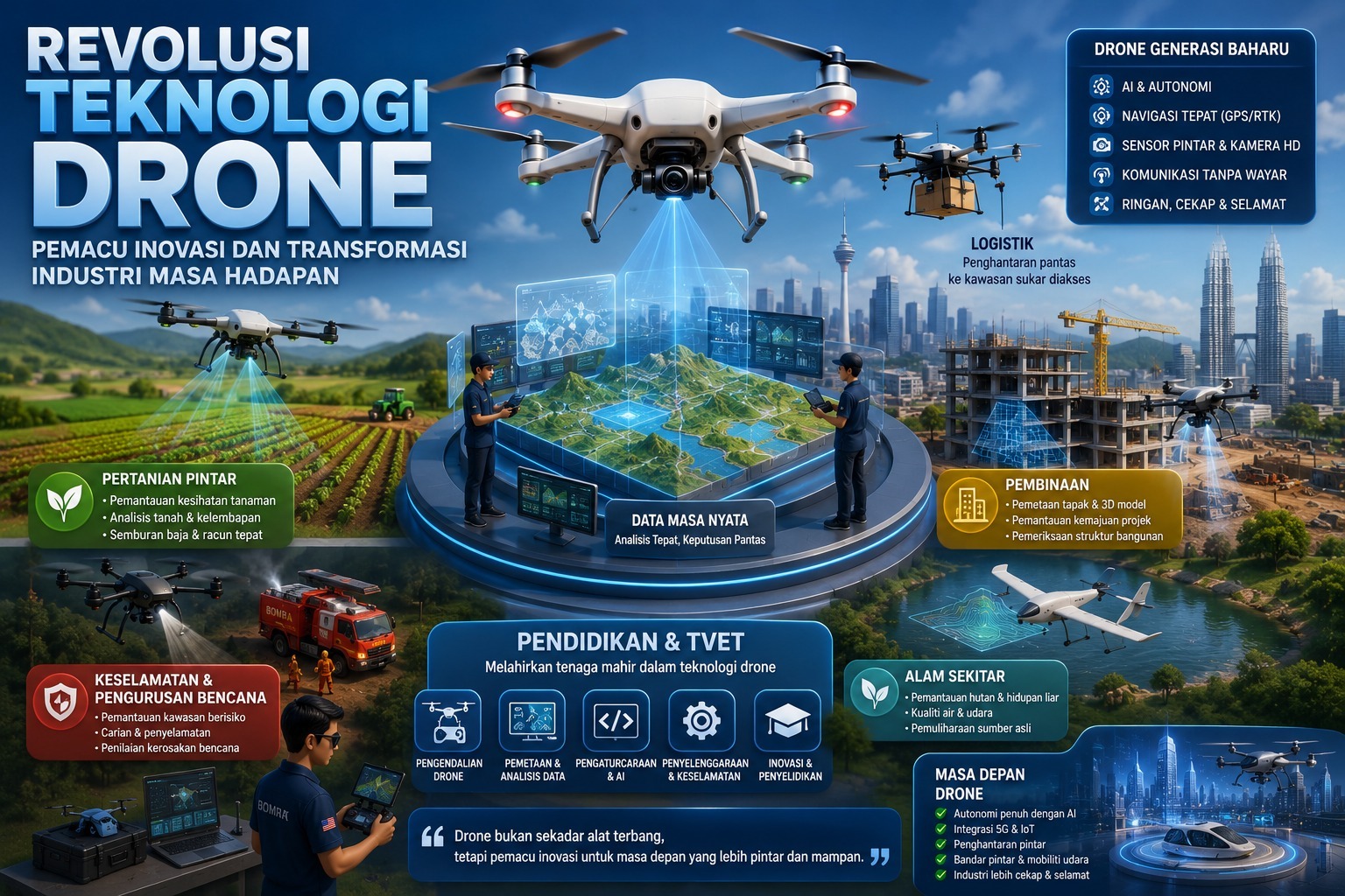 Revolusi Teknologi Drone: Pemacu Inovasi dan Transformasi Industri Masa Hadapan