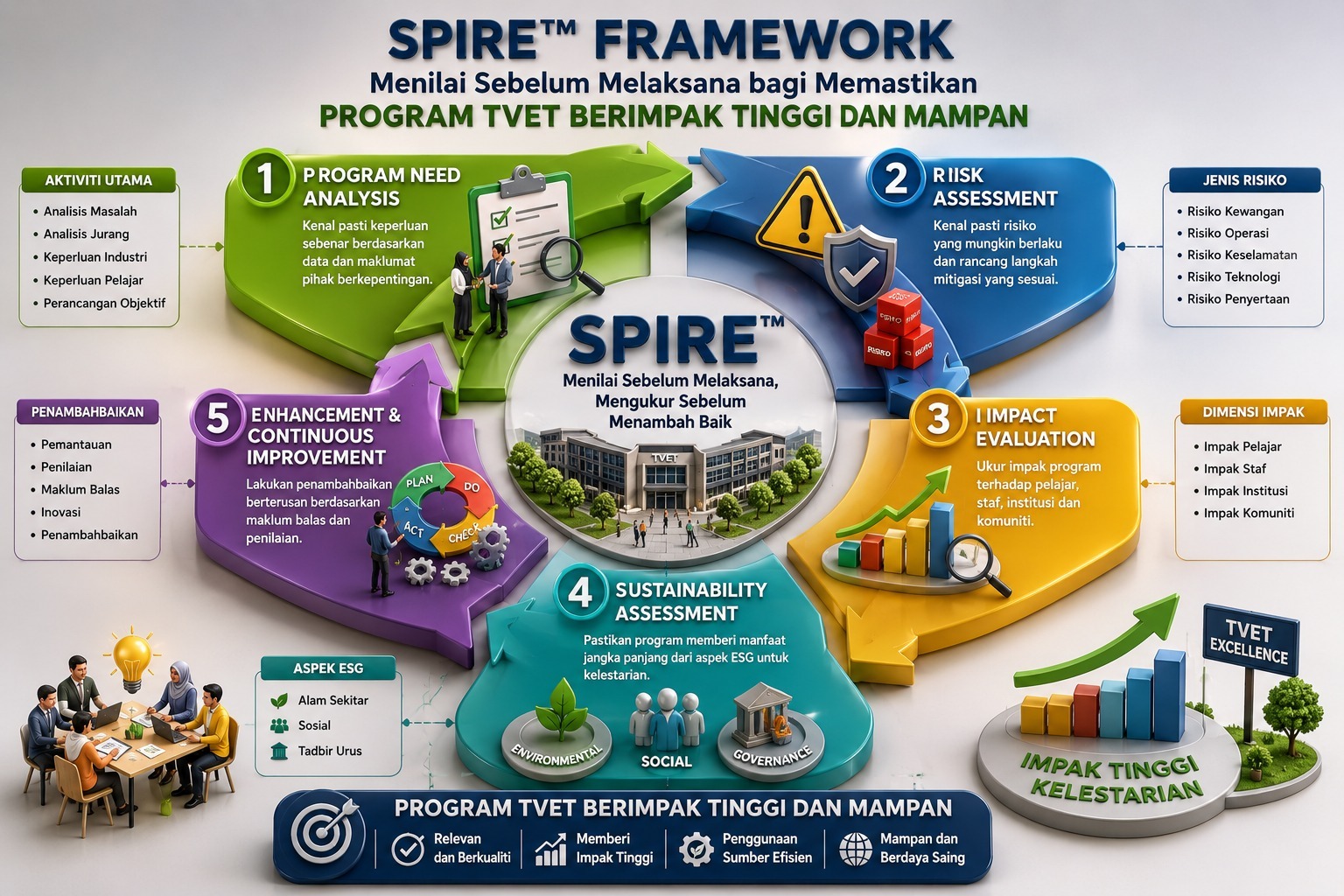 SPIRE™ Framework: Menilai Sebelum Melaksana bagi Memastikan Program TVET Berimpak Tinggi dan Mampan