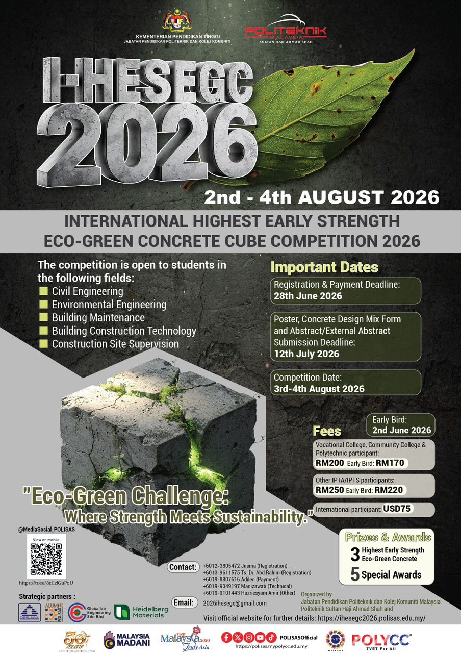 International Highest Early Strength Eco-Green Concrete Competition 2026 (i-HESEGC2026)