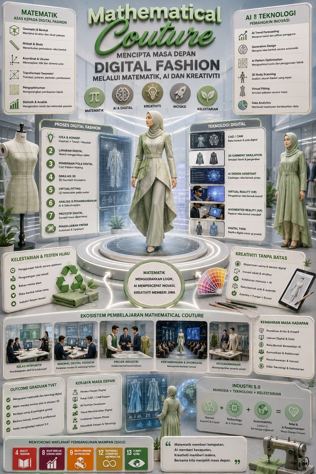Mathematical Couture: Mencipta Masa Depan Digital Fashion melalui Matematik, AI dan Kreativiti