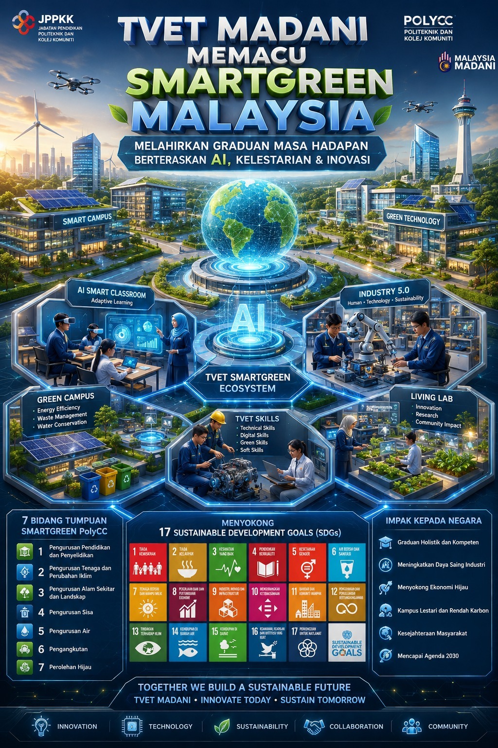 TVET MADANI Memacu SmartGreen Malaysia: Meneladani amalan terbaik dunia ke arah pendidikan TVET bertaraf global
