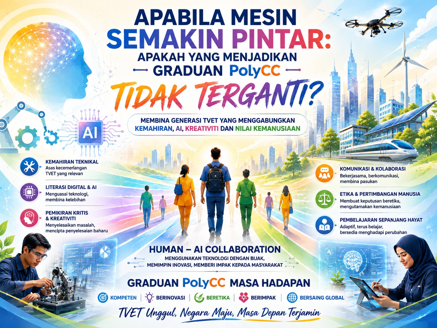 Apabila mesin semakin pintar: Apakah yang menjadikan graduan POLYCC tidak terganti?