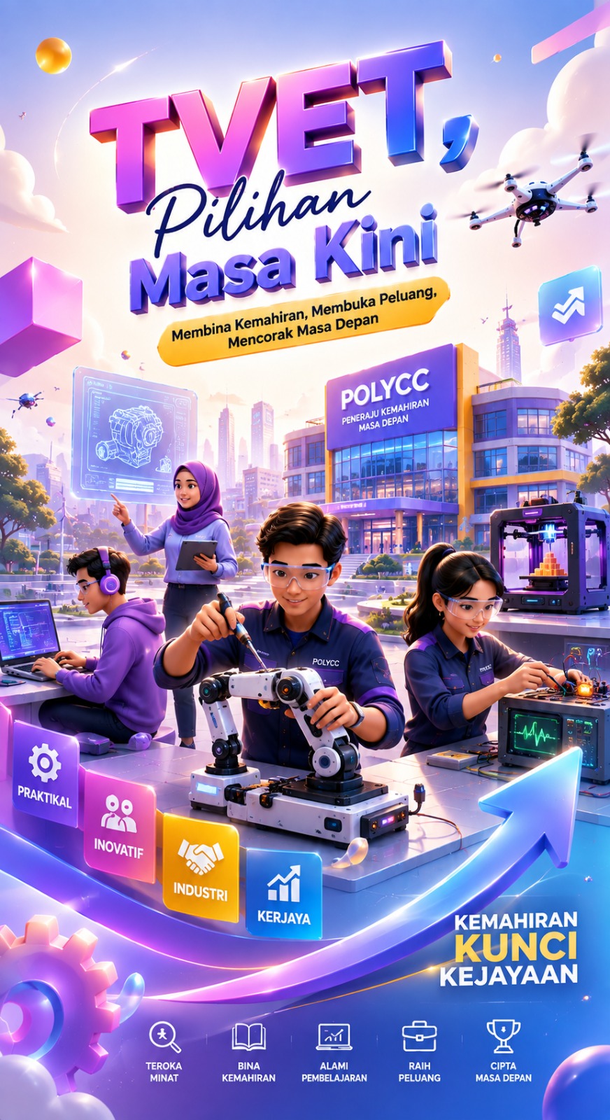 Kampus bukan sekadar tempat belajar: membina manusia di POLYCC