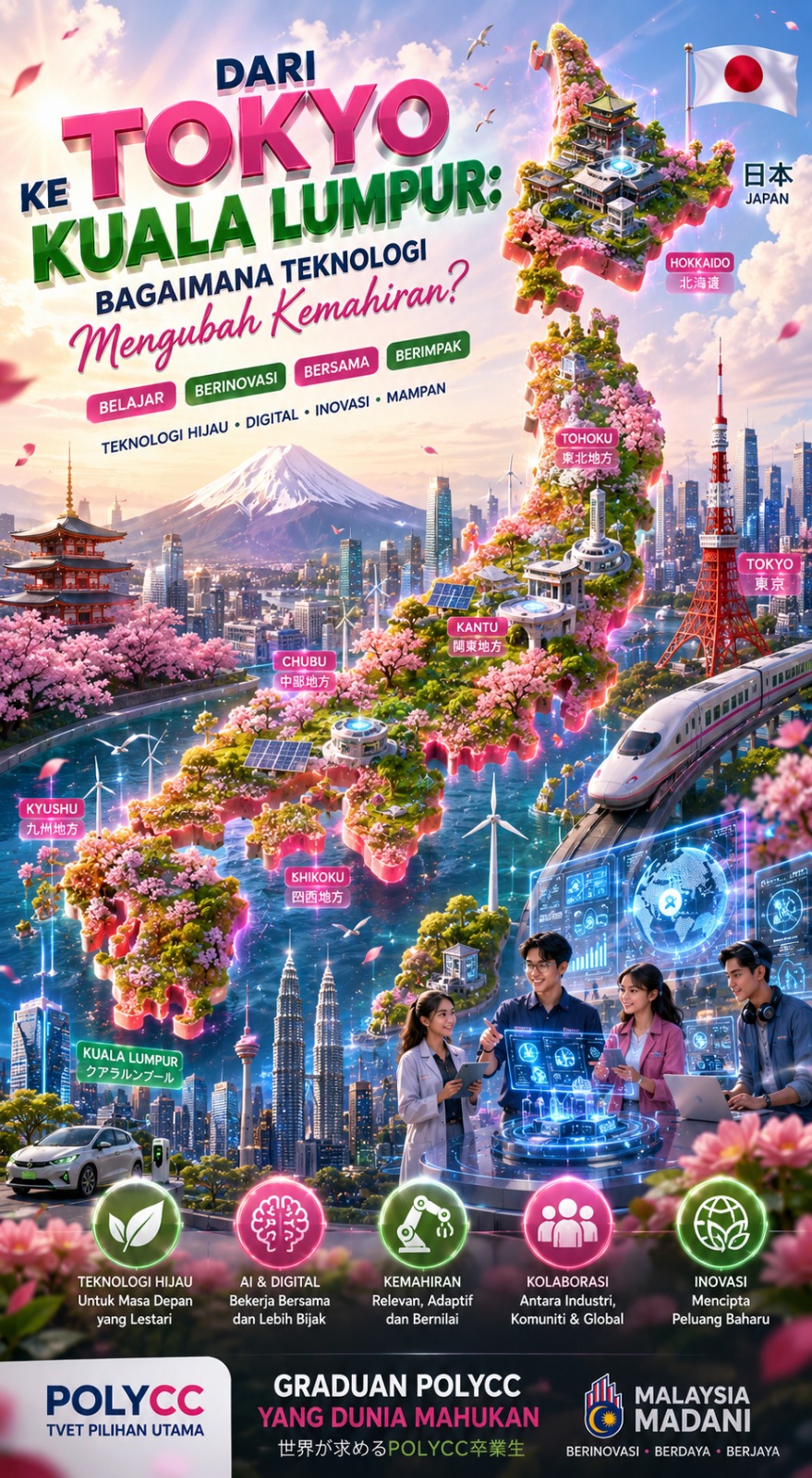 Dari Tokyo ke Kuala Lumpur: Apabila robot, AI dan dunia digital mengubah cara kita belajar, bekerja dan mencipta