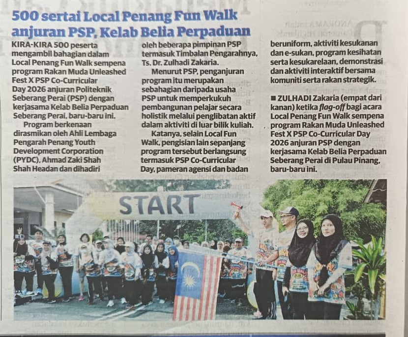 500 sertai Local Penang Fun Walk anjuran PSP, Kelab Belia Perpaduan
